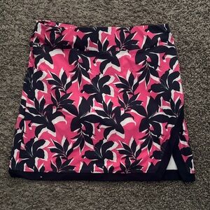 Floral Pink and navy golf Skirt